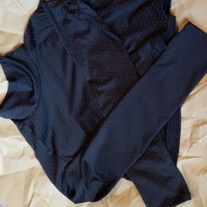 Oiselle,  reflective , size large ,long sleeve crop top.